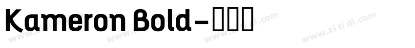 Kameron Bold字体转换